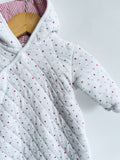 Petit Bateau Quilted Star Bunting Suit (3M)