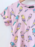 Viller Valla REALLY LOVED Organic Cotton Parrot Dress (minor faded marks) (7-8Y)