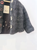 Fort Kids Wool,Mohair & Organic Cotton Sweater Jacket (2Y)