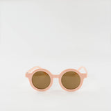 Kids retro round sunglasses toddler shiny finish: Mustard/shiny