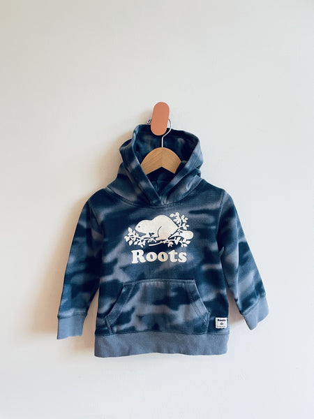 Roots Tie Dye Logo Hoodie (3Y)