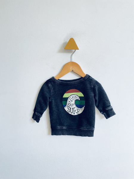 Gymboree Save Our Surf Sweatshirt (0-3M)