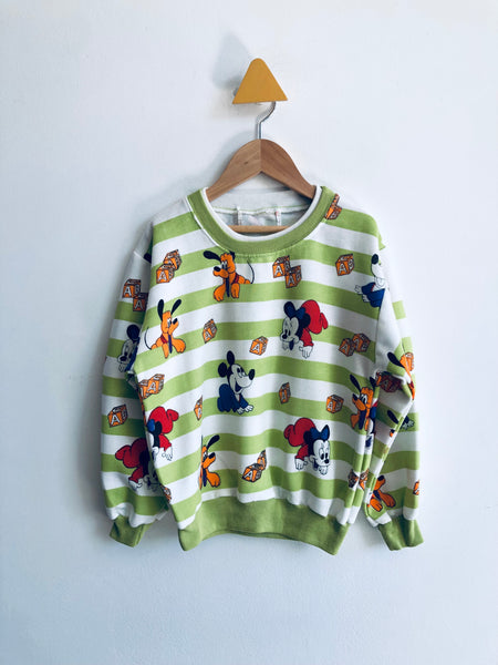 vintage Vintage Lightweight Baby Mickey Mouse Sweatshirt (small mark) (5Y)