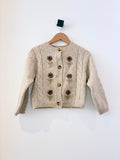Zara Visibly Mended Flower Detail Cardigan (6Y)