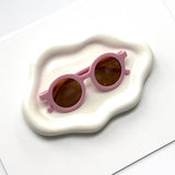 Retro Round Toddler Kids Sunglasses Lilac