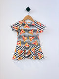 Handmade REALLY LOVED Pizza Dress (blue mark near top) (2-3Y)