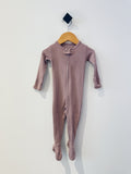 Loved Baby Organic Cotton Sleeper - Mauve (minor marking) (3-6M)