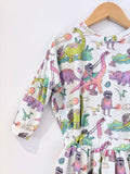 Raspberry Republic Caveman Dinosaur Dress (1.5-3Y)