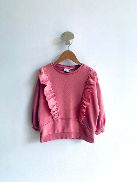 Zara Ruffle Sweatshirt (4-5Y)