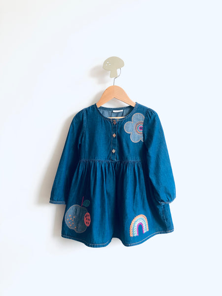 Next Baby Applique Chambray Dress (18-24M)