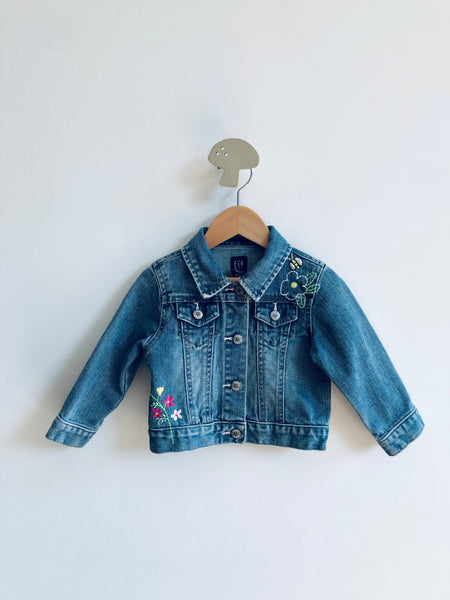 Gap Embroidered Jean Jacket (18-24m)