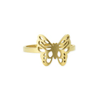 Small Gold Cutout Butterfly Ring
