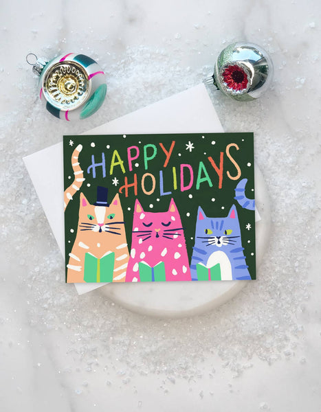 Kitty Carols Card