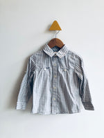 Authentic Clothing Gingham Button-Up Blouse (2Y)