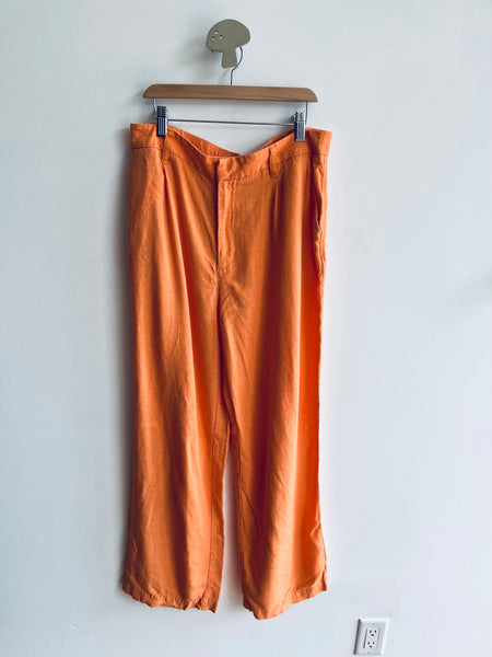 H&M Orange Linen Trousers (Adult M)