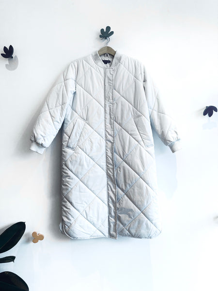 Weekend Vibes Long Quilted Puffer Jacket (Adult L (14))