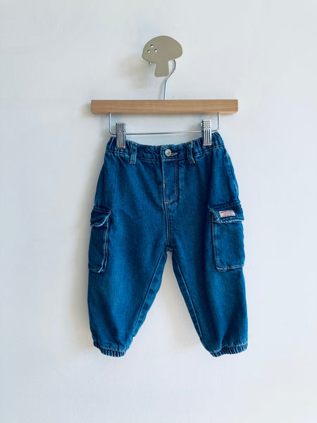 Zara Cotton Lined Cargo Jeans (18-24M)
