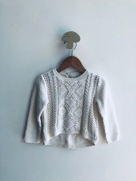 Emma’s Garden Lace Applique Sweater (18M)
