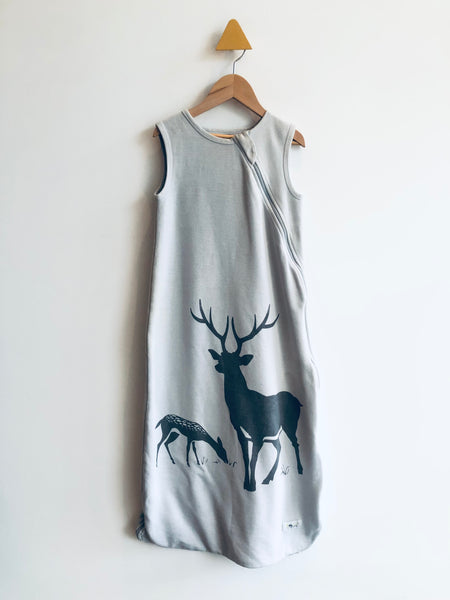 Wee Urban REALLY LOVED Organic Cotton Deer Print Sleepsack (markings) (18-36M)