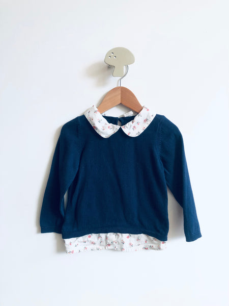 H&M 2 in 1 Sweater & Blouse (18-24M)