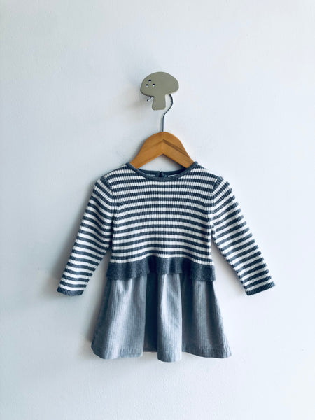 Zara Striped Sweater Dress (9-12M)