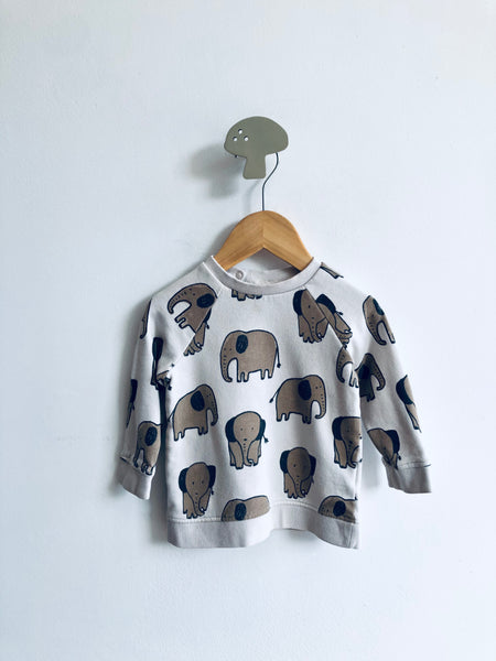 H&M Elephant Sweatshirt (9-12M)