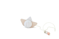 Natural First Toy to Go - Wooden Pull & Push Ship: White
